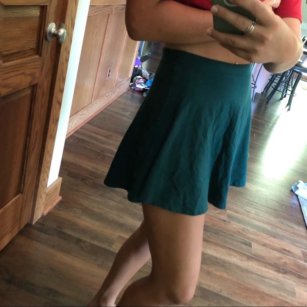 Green skirt!